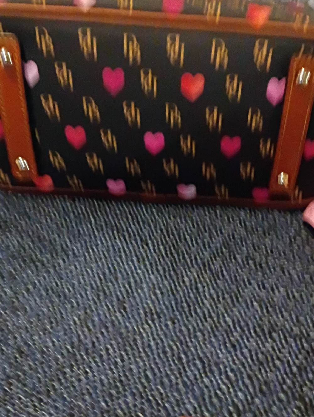 Dooney & Bourke Brown Heart Logo Dome Satchel with Matching Wallet - Picture 5 of 8